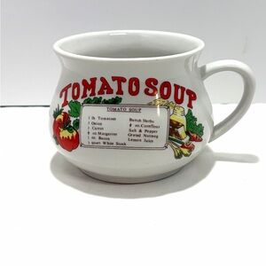 Vintage Tomato Soup Recipe Mug